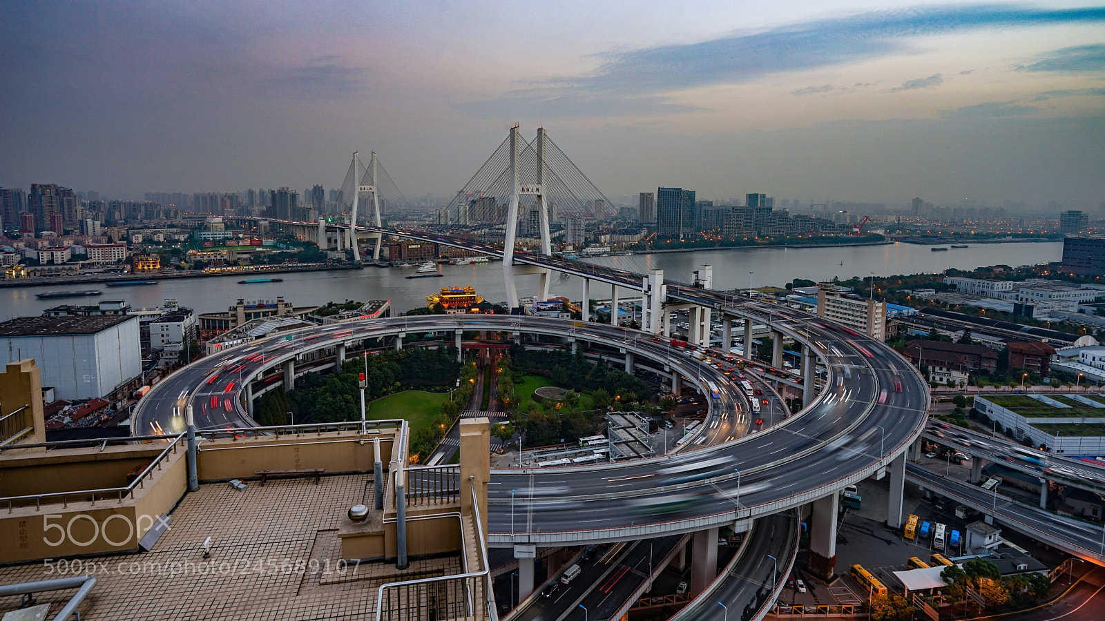 Sony a7 II sample photo. Nanpu bridge 南浦大桥 photography