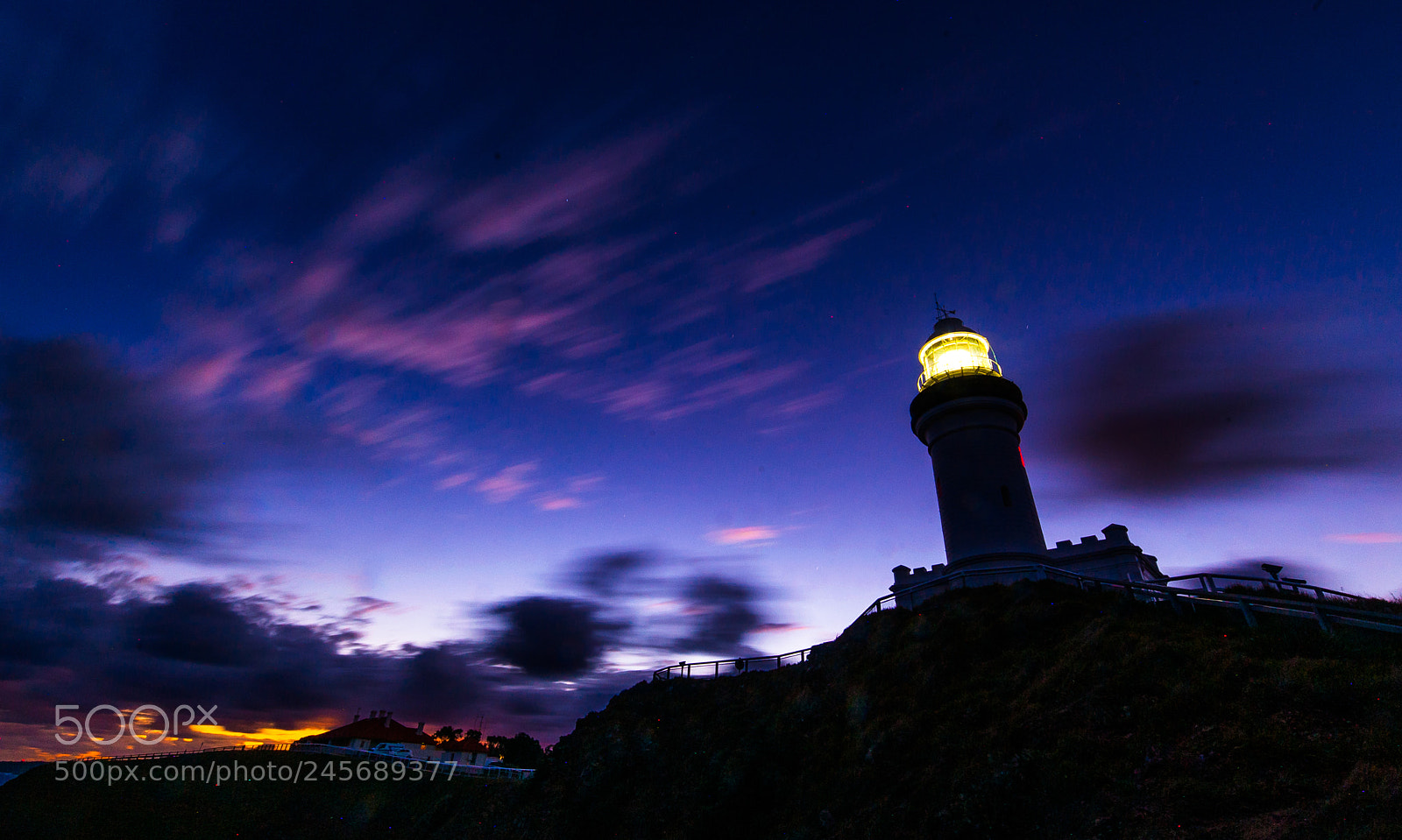 Nikon D700 sample photo. Lighthouse at dusk photography
