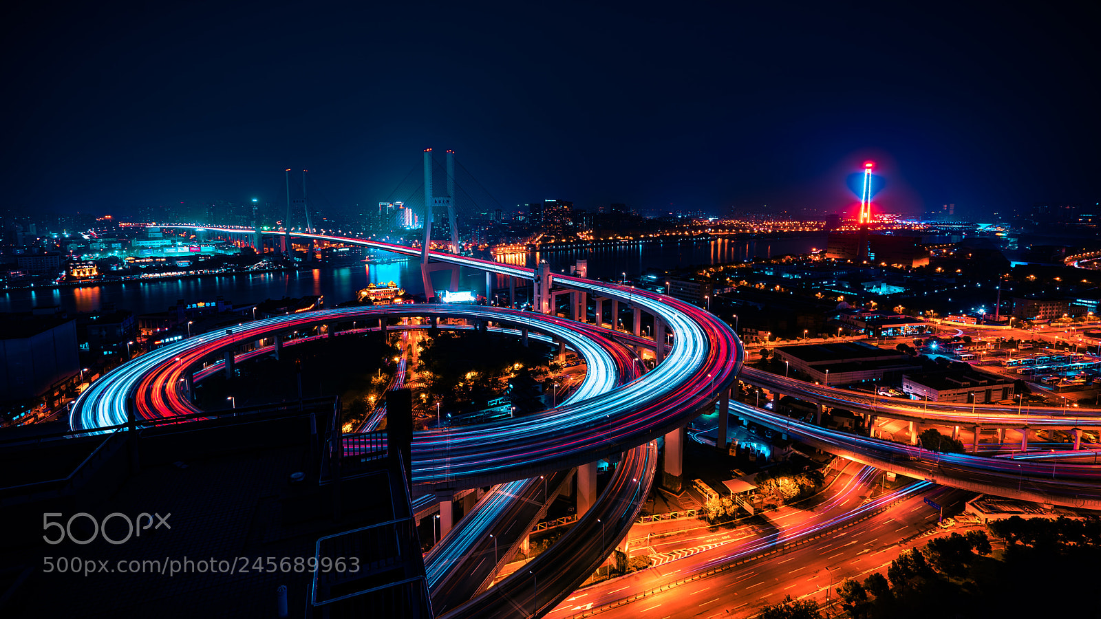 Sony a7 II sample photo. Nanpu bridge photography
