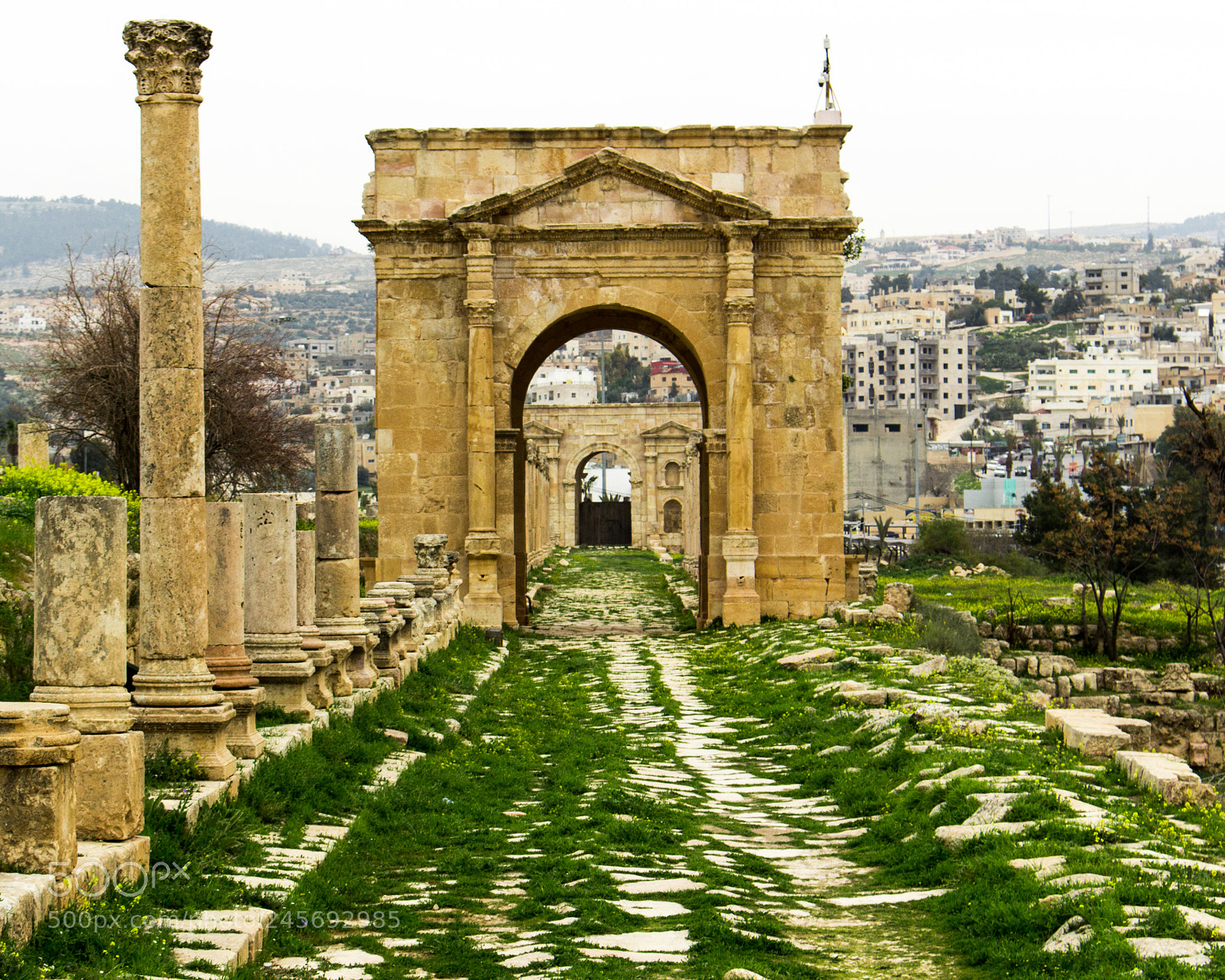 Canon EOS 100D (EOS Rebel SL1 / EOS Kiss X7) sample photo. Overcast day in jerash photography