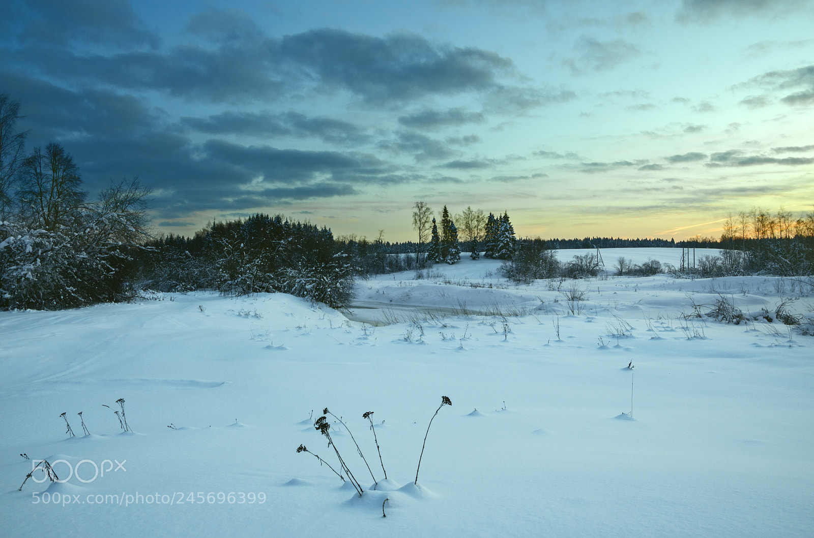 Nikon D5100 sample photo. Wunter sunrise photography