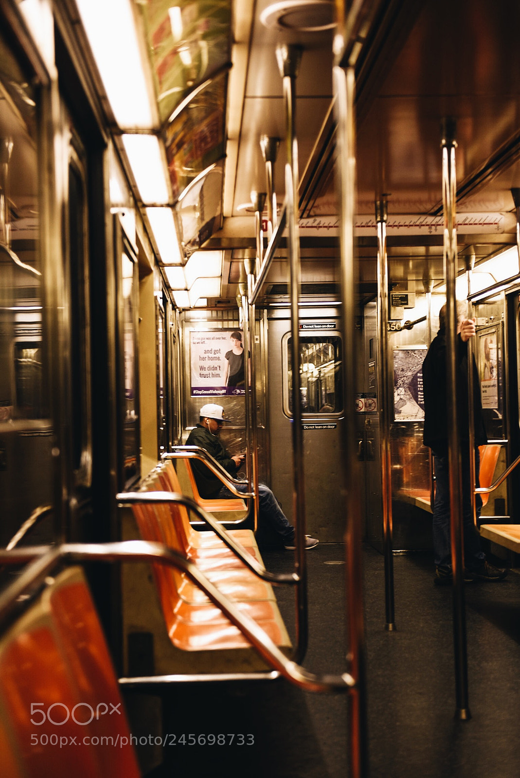 Nikon D810 sample photo. Subway loner. photography
