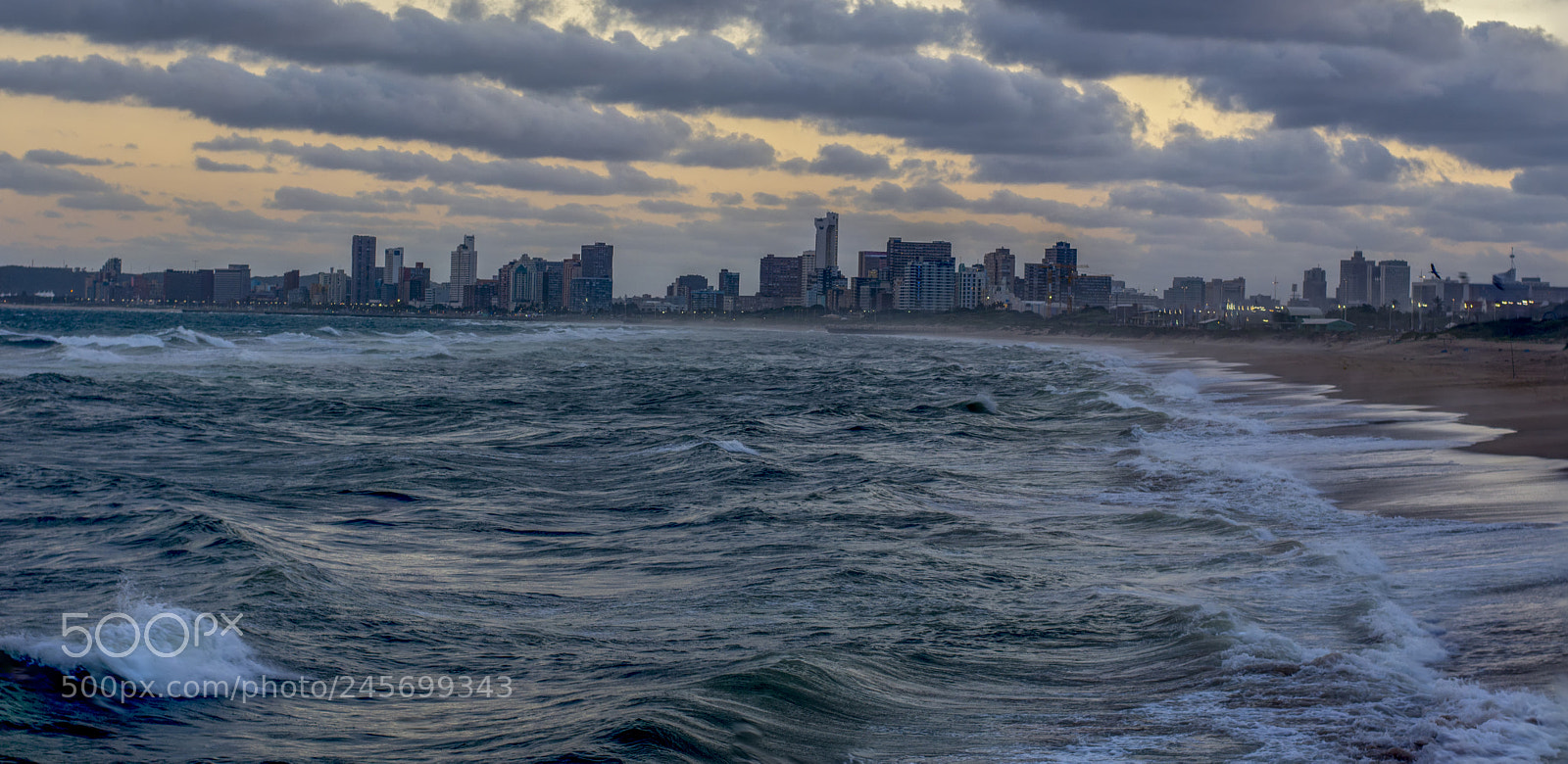 Nikon D7200 sample photo. Durban beachfront skyline photography