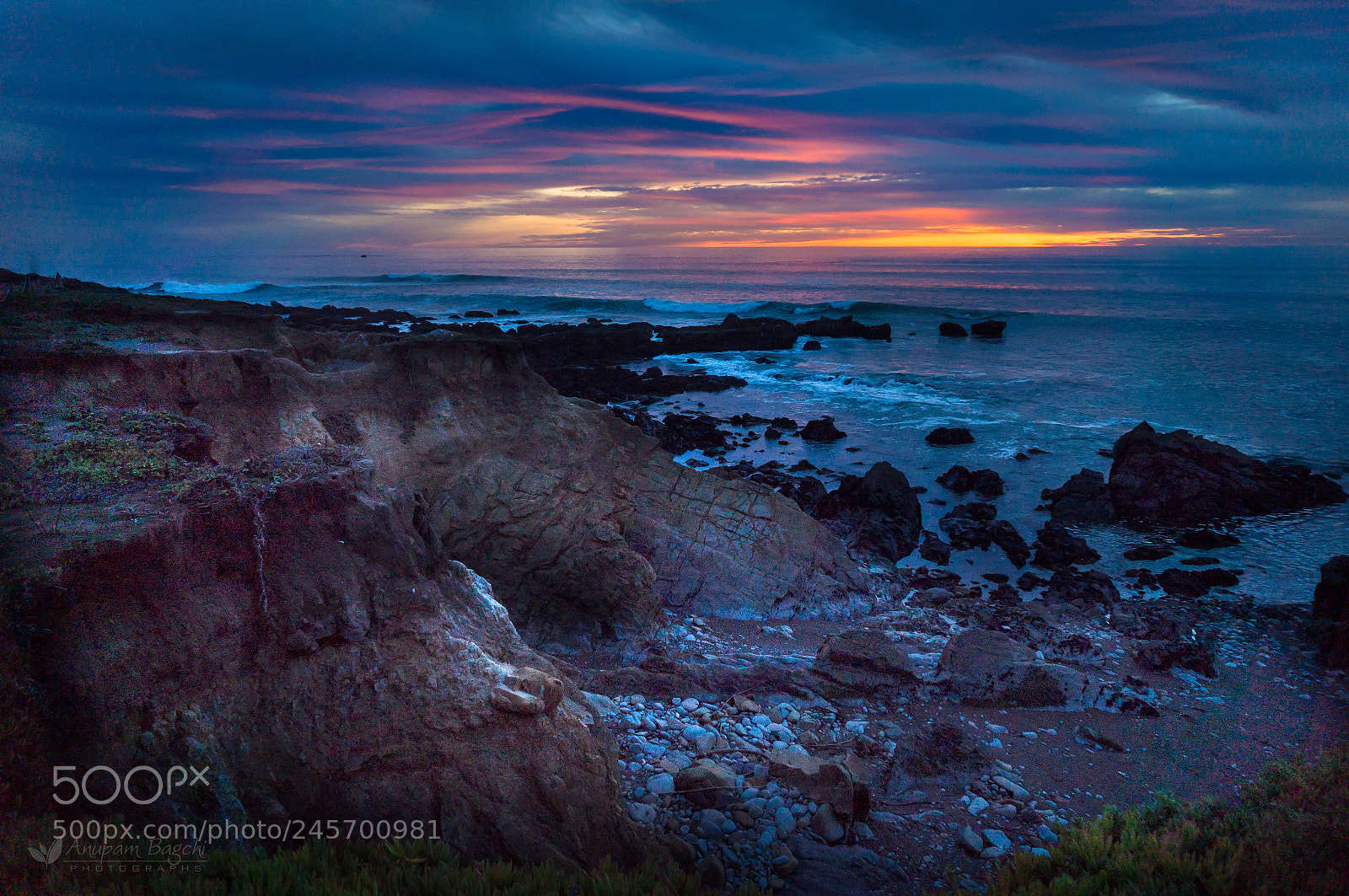 Sony Alpha NEX-3N sample photo. Seaside dusk at cambria photography