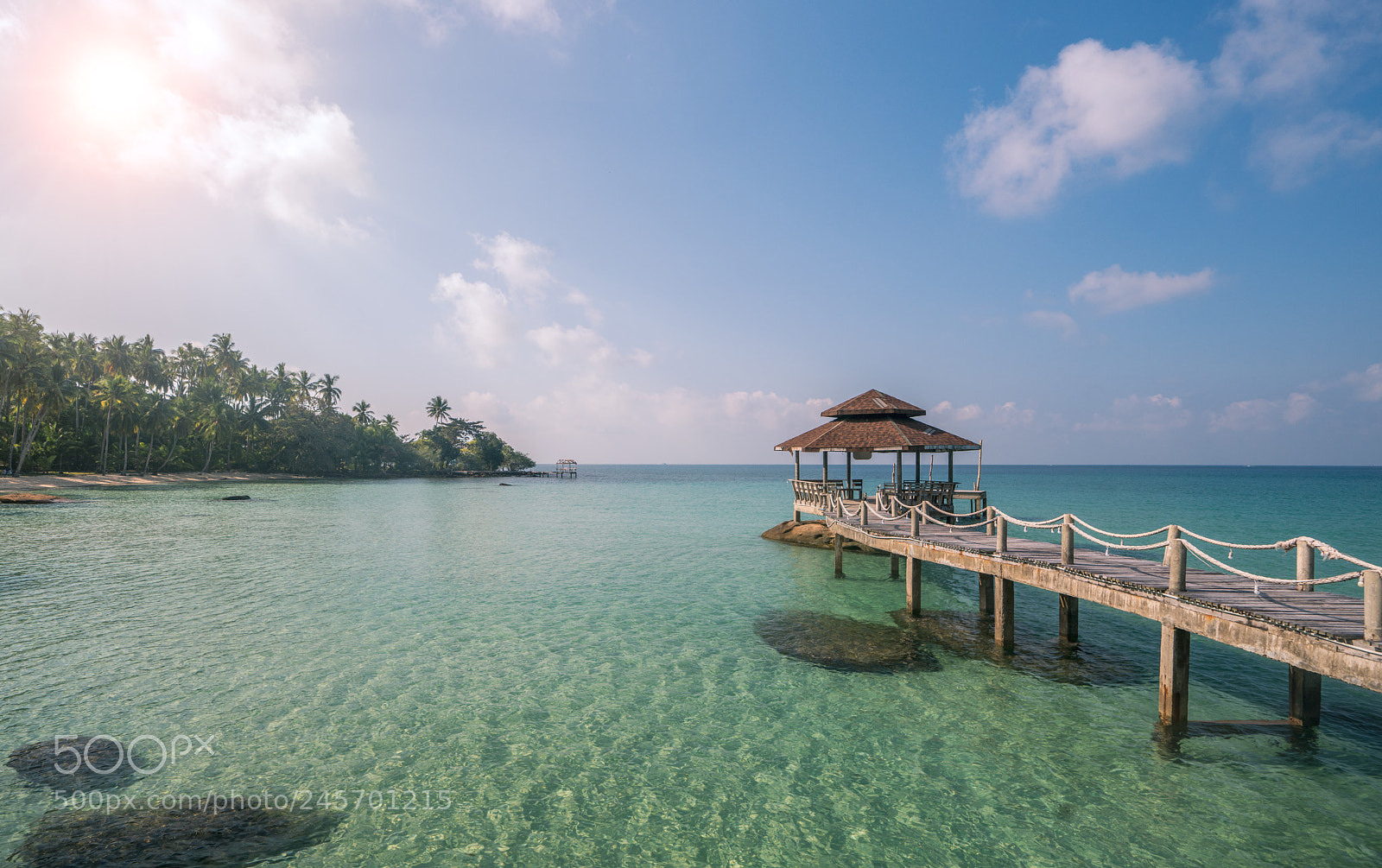 Sony a7R II sample photo. Wooded bridge to pavilion photography
