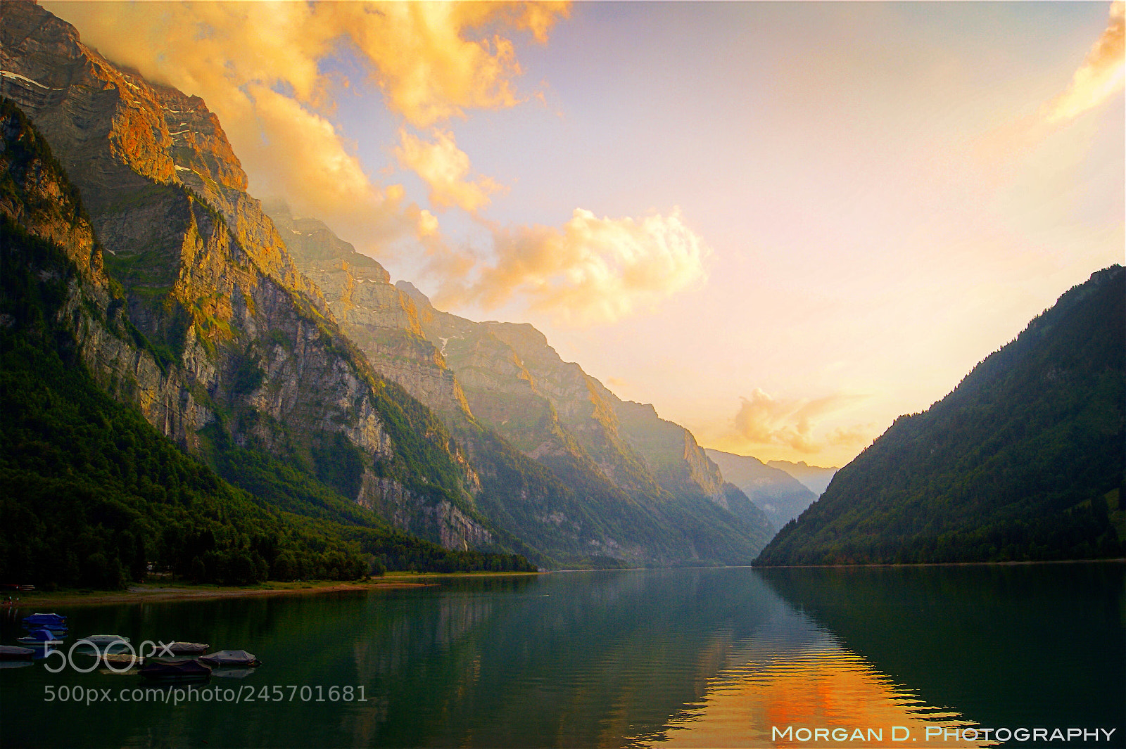 Sony Alpha DSLR-A380 sample photo. Sunset at kl ntalersee photography