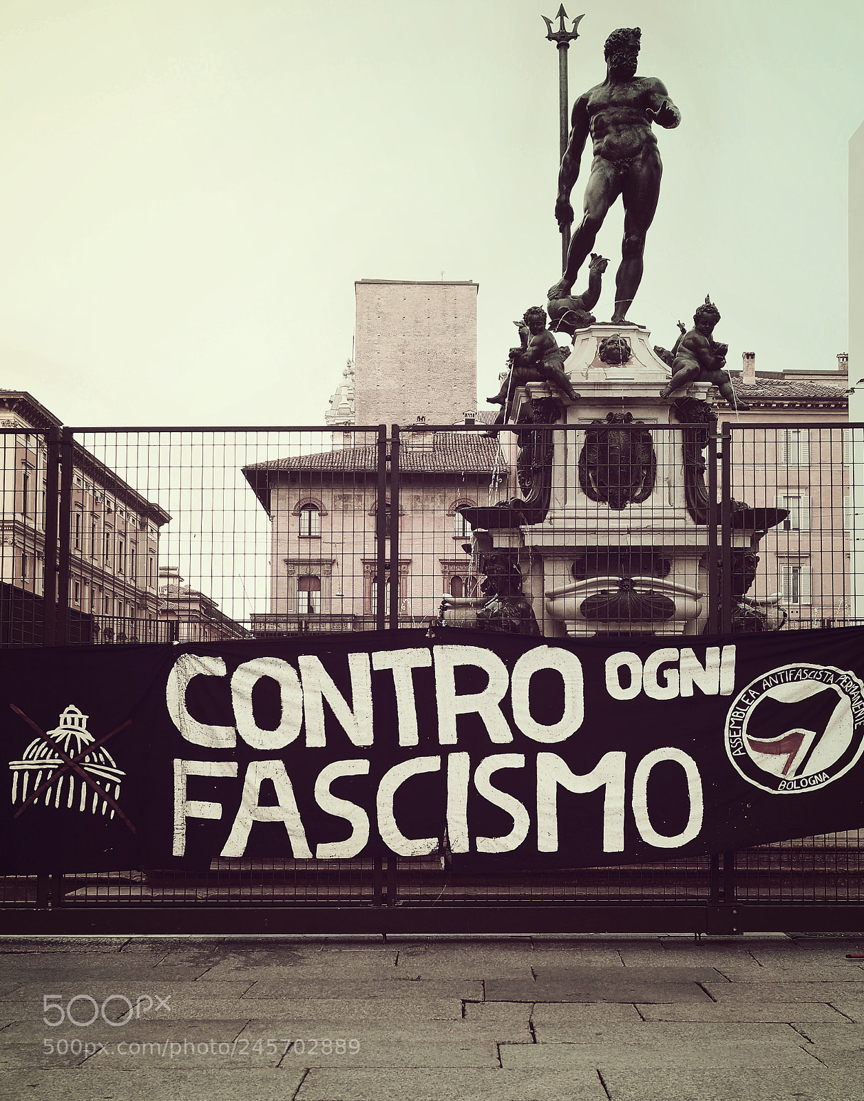 Olympus OM-D E-M1 Mark II sample photo. Bologna against fascism photography