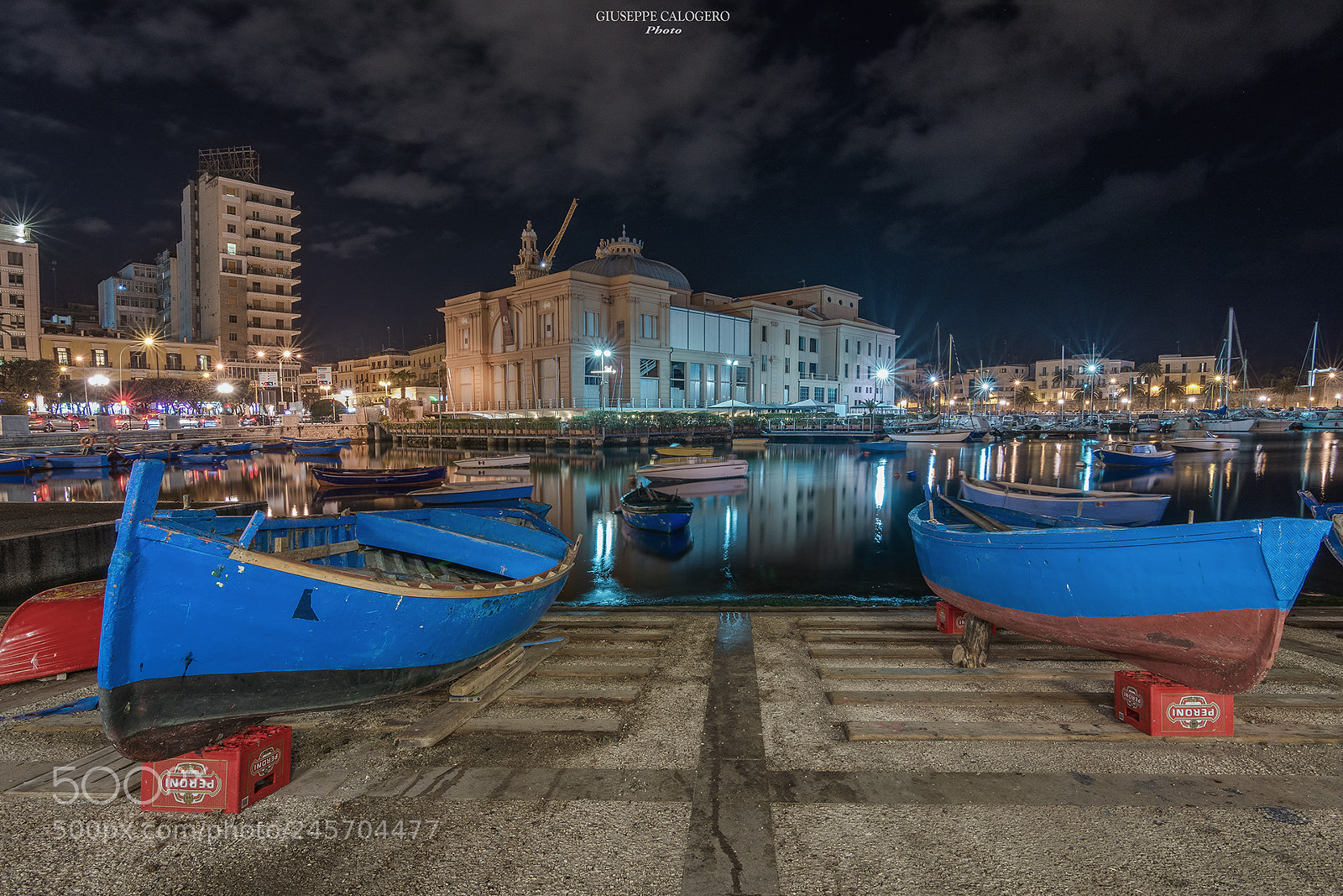 Nikon D7200 sample photo. Bari by night photography