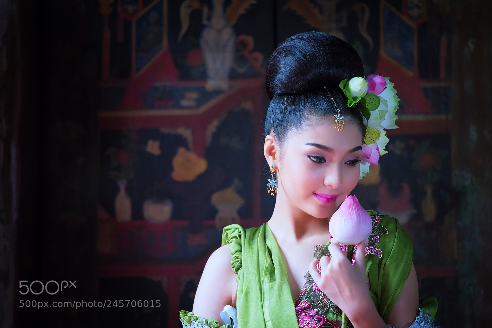 Fujifilm X-T2 sample photo. Beautiful asian woman lotus photography