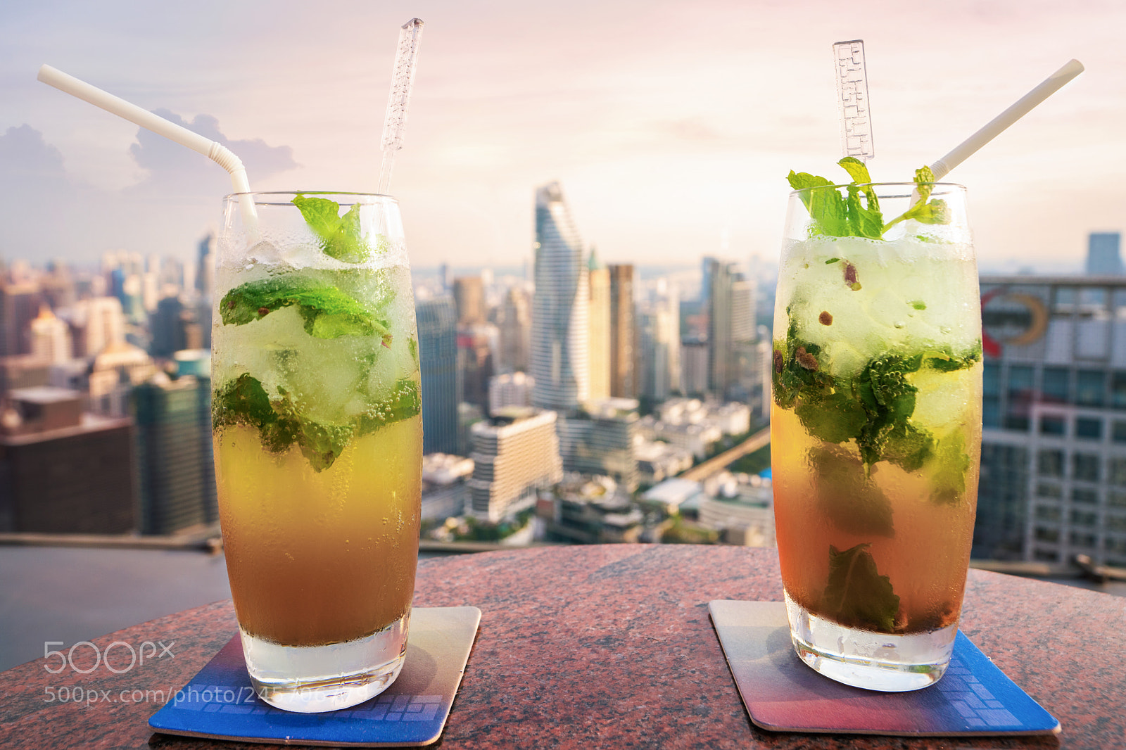 Sony a7R II sample photo. Mojito cocktail on table photography