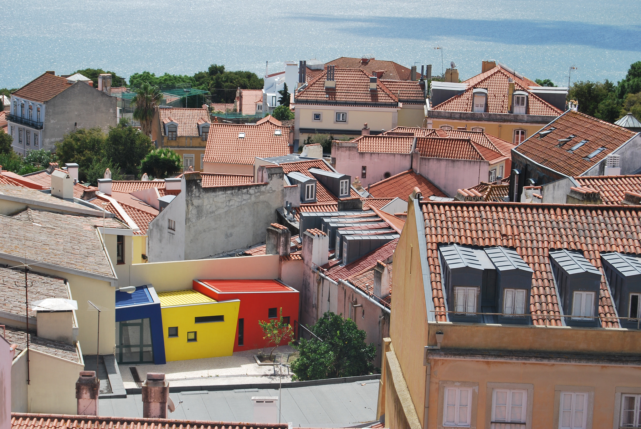 Nikon D60 sample photo. Towncape from a hill photography