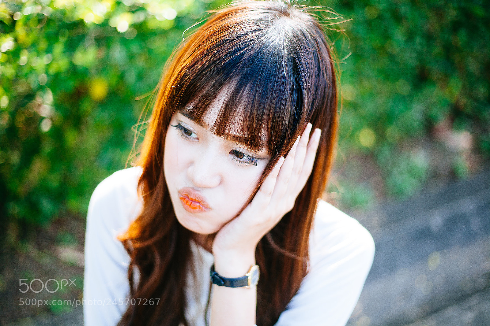 Canon EOS 5D sample photo. Beauty asian girl with photography