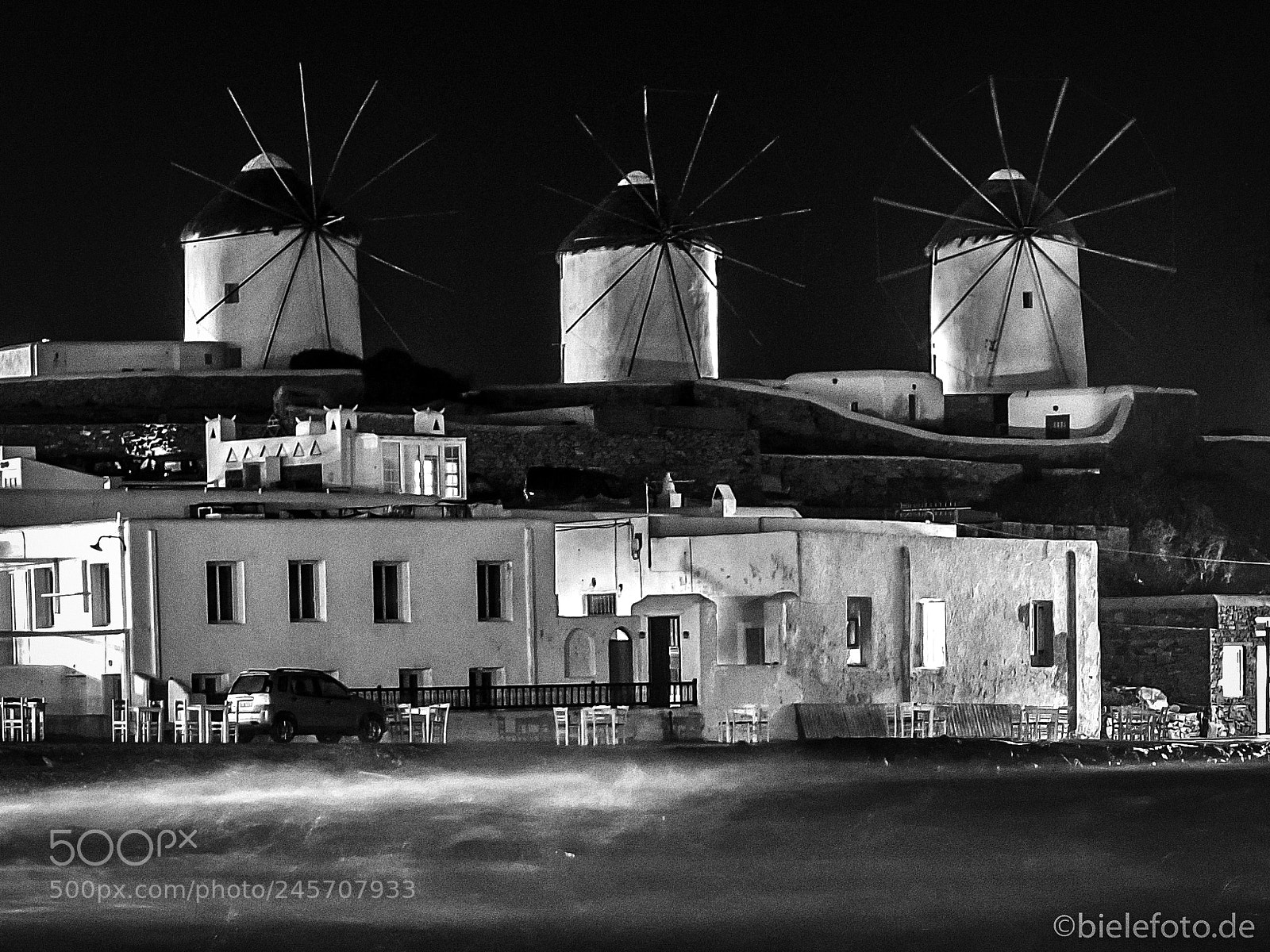 Fujifilm X10 sample photo. Mykonos windmills, greece photography