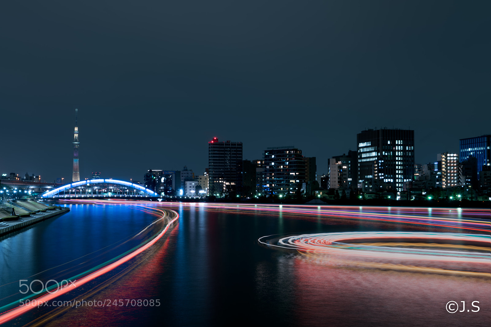 Sony a7R II sample photo. Blue lighting bridge photography