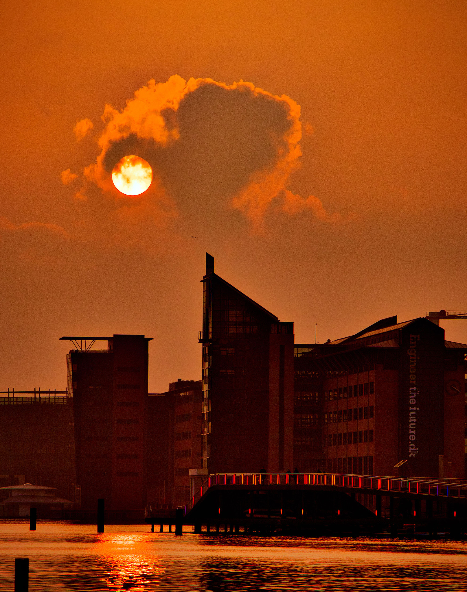 Canon EOS 77D (EOS 9000D / EOS 770D) sample photo. Eternal sunset - frost - copenhagen light festival photography