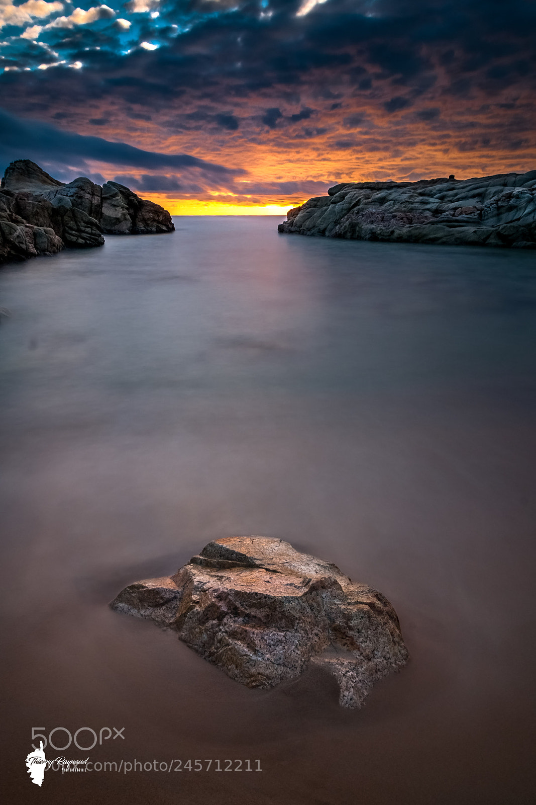 Nikon D300 sample photo. Sagone roc sunset photography