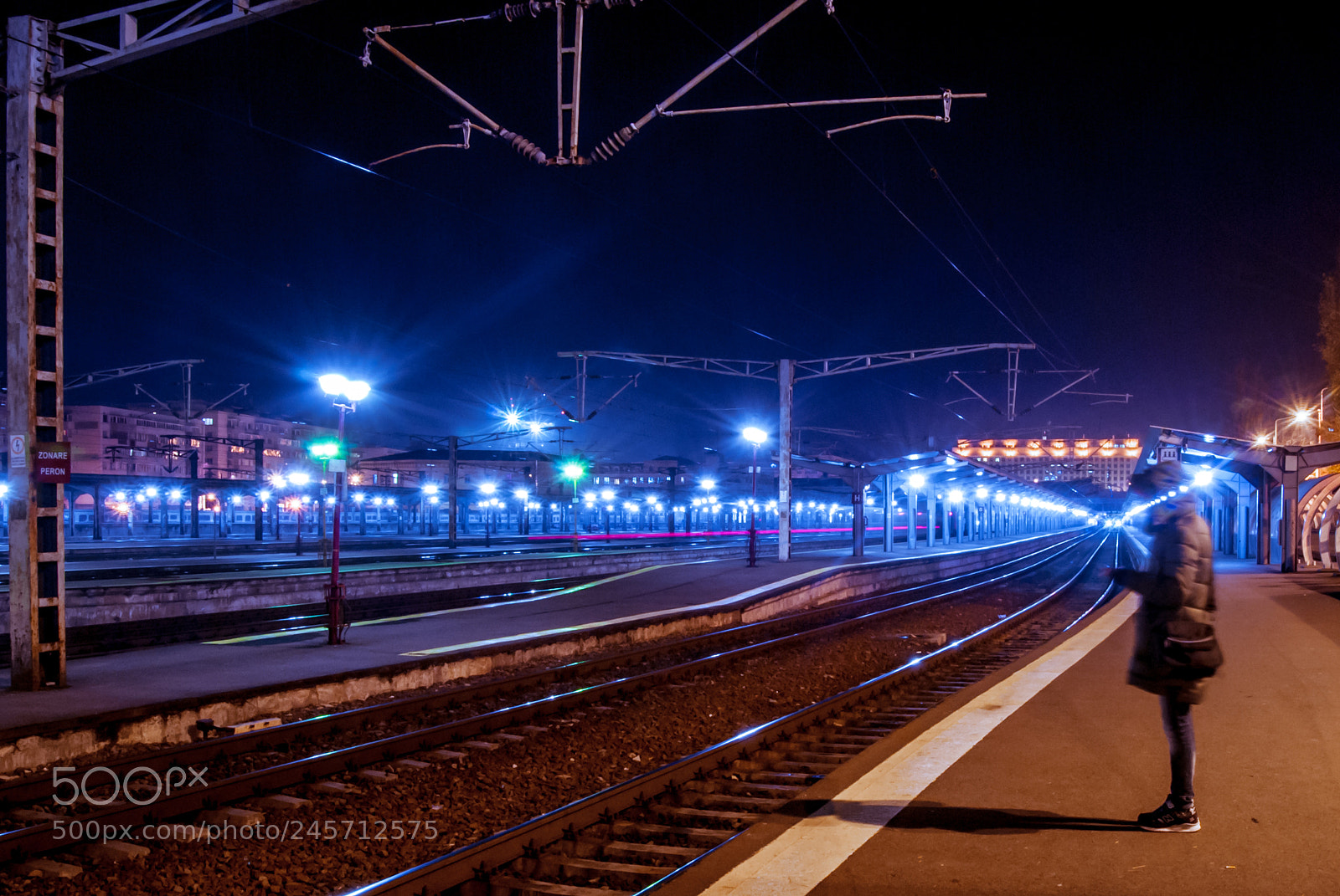 Nikon D80 sample photo. Train station photography