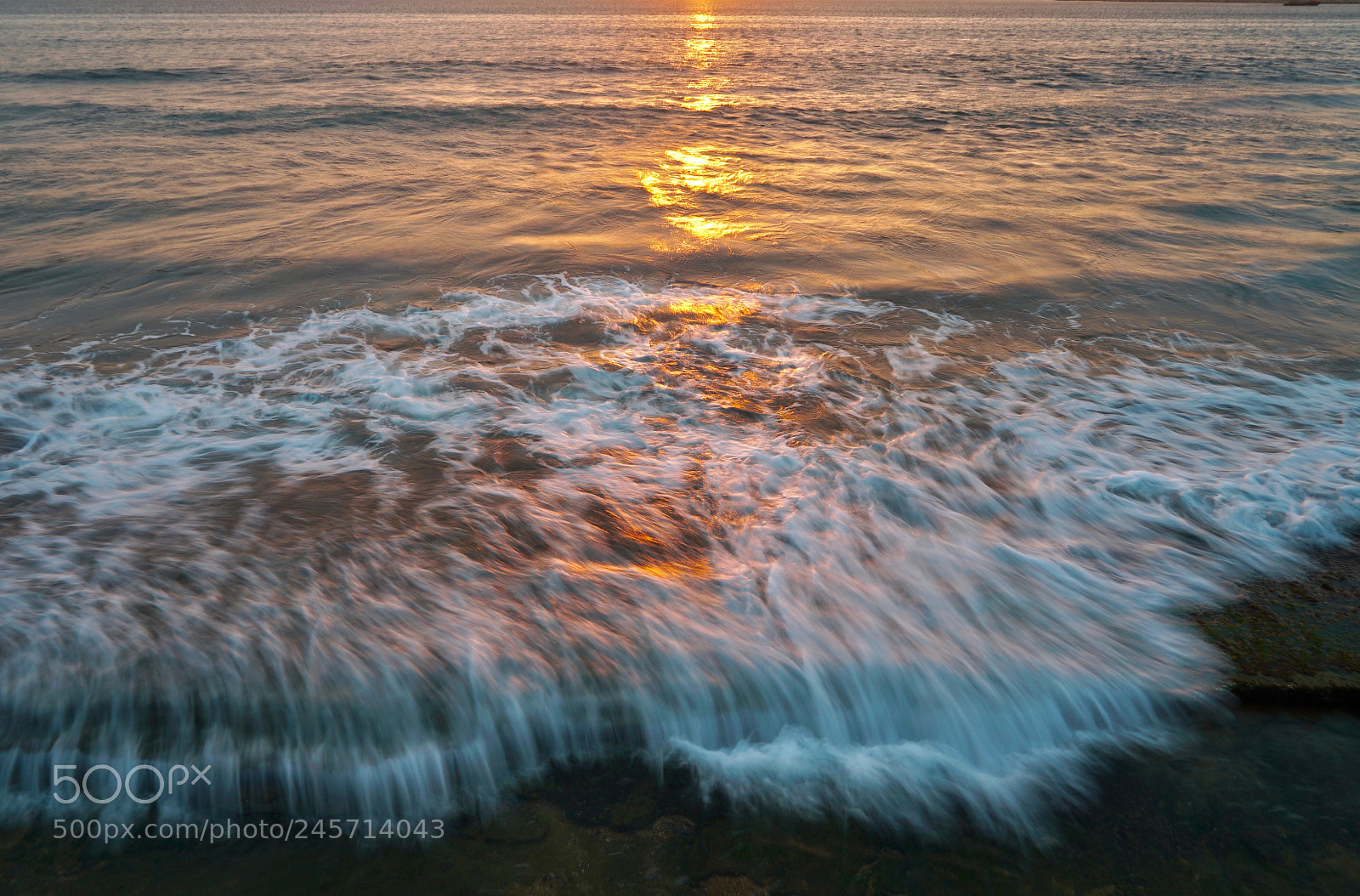 Sony a7S II sample photo. Incoming sunset tide at photography