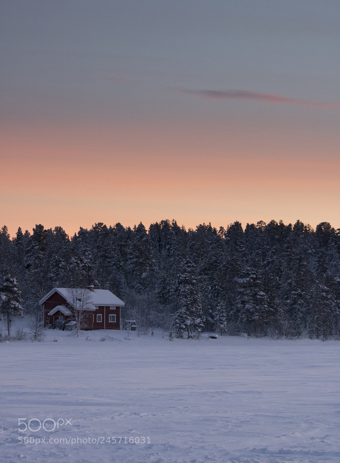 Canon EOS 750D (EOS Rebel T6i / EOS Kiss X8i) sample photo. Beautiful sunset in lapland photography