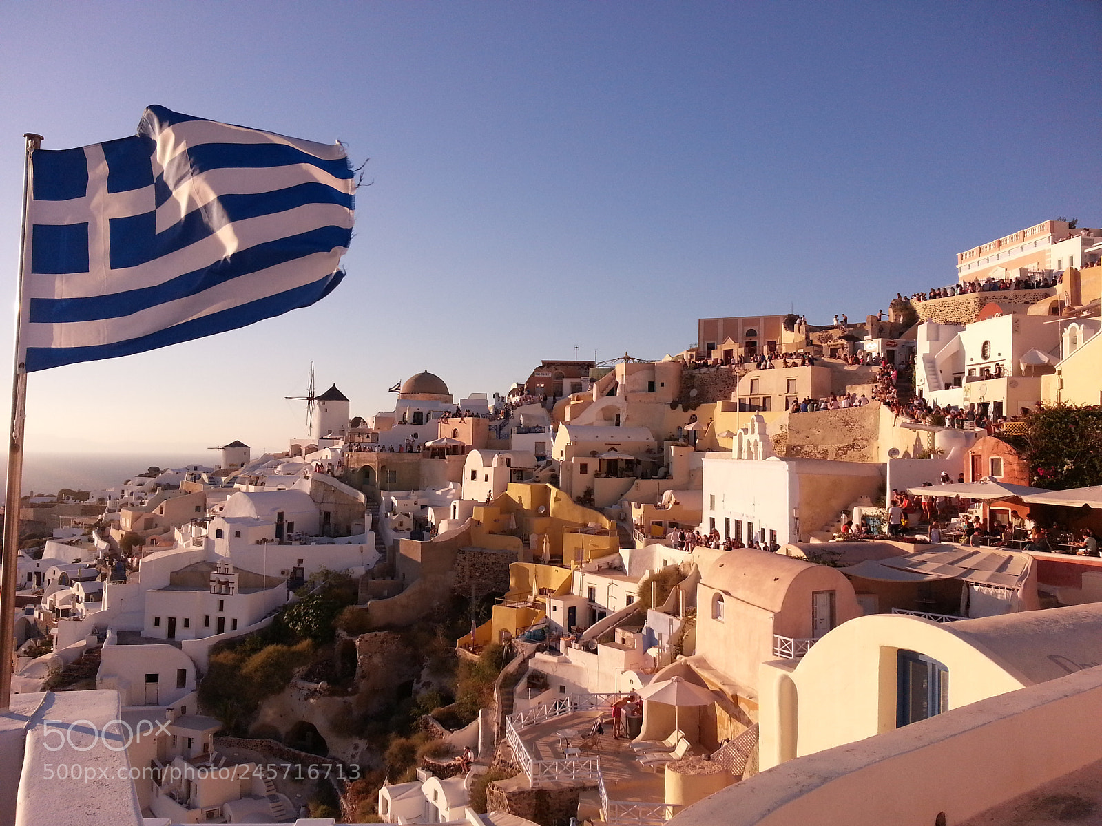 Samsung Galaxy Note2 sample photo. Sunset in santorini photography