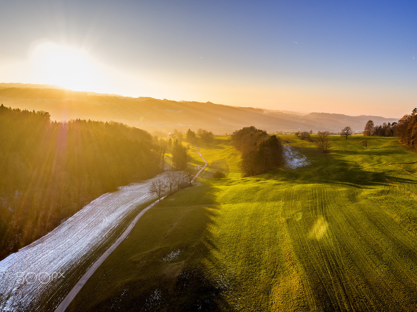 DJI FC6520 sample photo. Colors of low sun photography