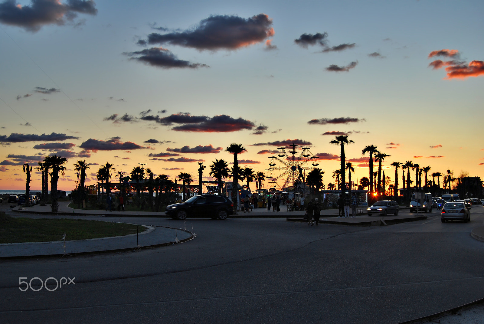 Nikon D40X sample photo. Sunset in durres photography