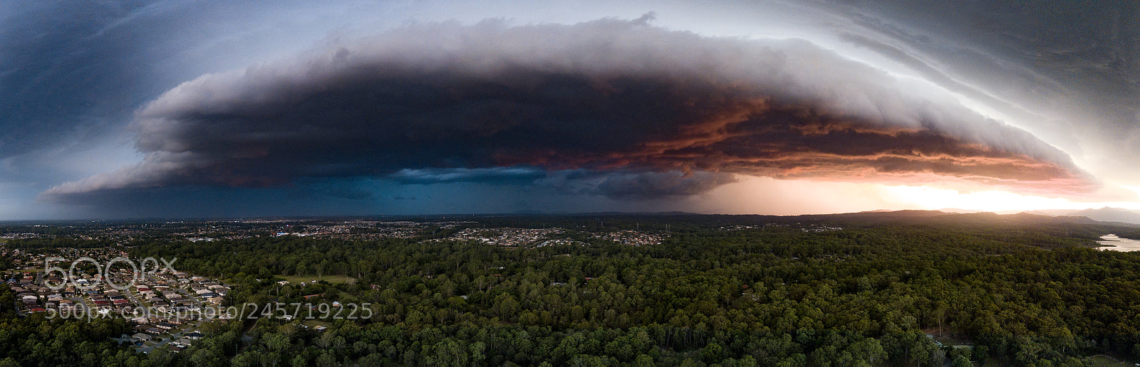 DJI FC220 sample photo. Summer storm in queensland photography