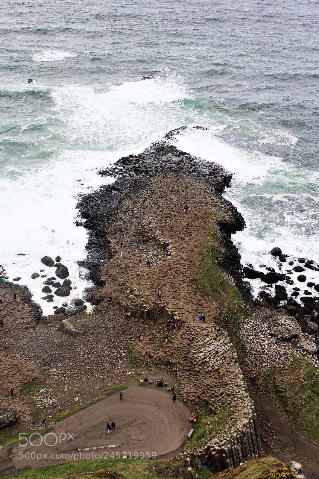 Canon EOS 1300D (EOS Rebel T6 / EOS Kiss X80) sample photo. Giant's causeway from above photography