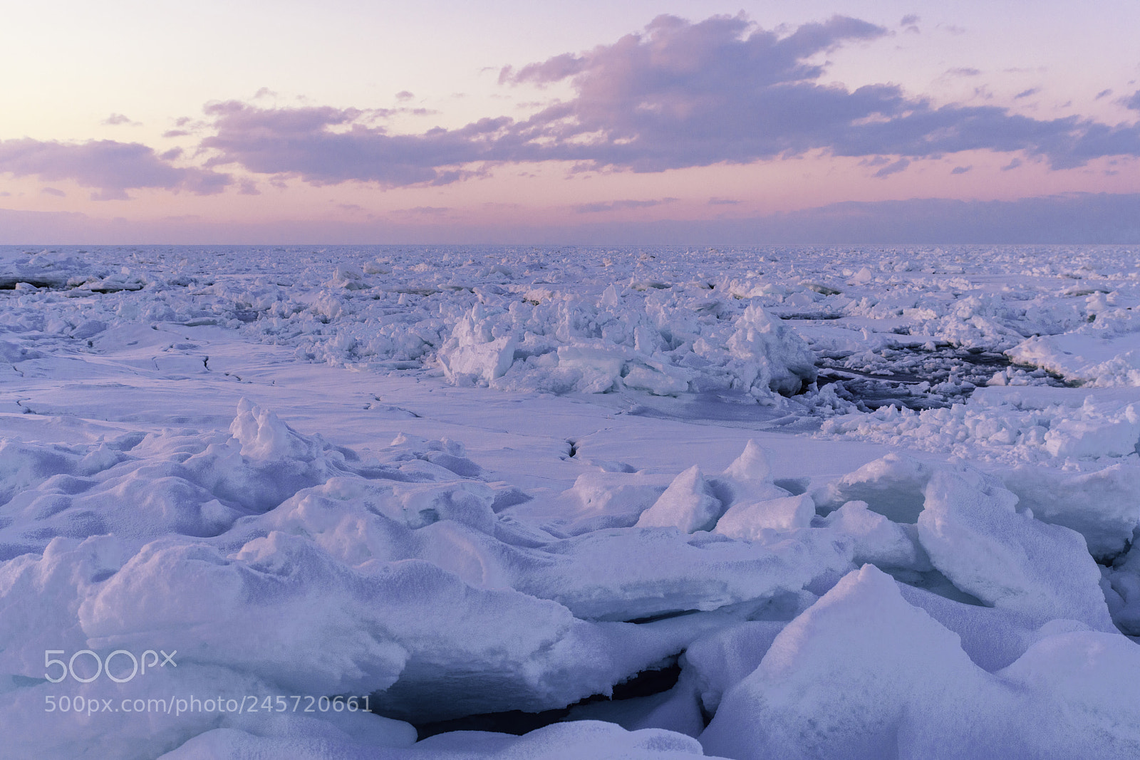 Nikon D850 sample photo. Drift ice of sunset photography