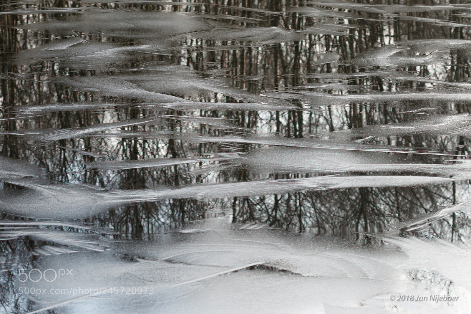 Canon EOS 7D Mark II sample photo. Reflections on frozen water photography