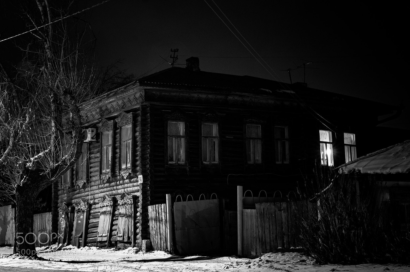 Pentax K-3 II sample photo. Old house in russia photography