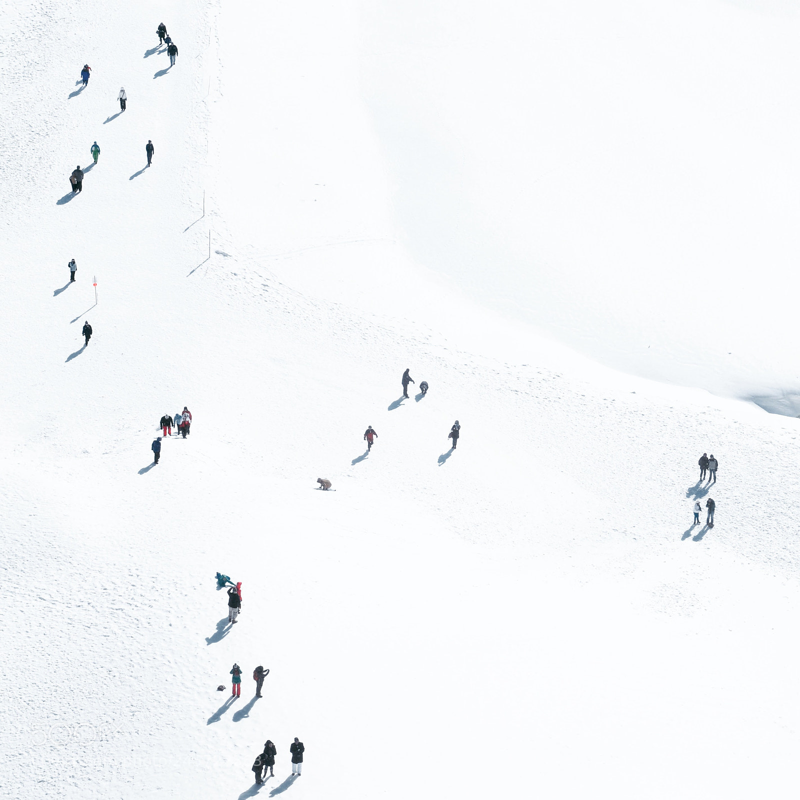 Nikon D90 sample photo. People walk on frozen photography