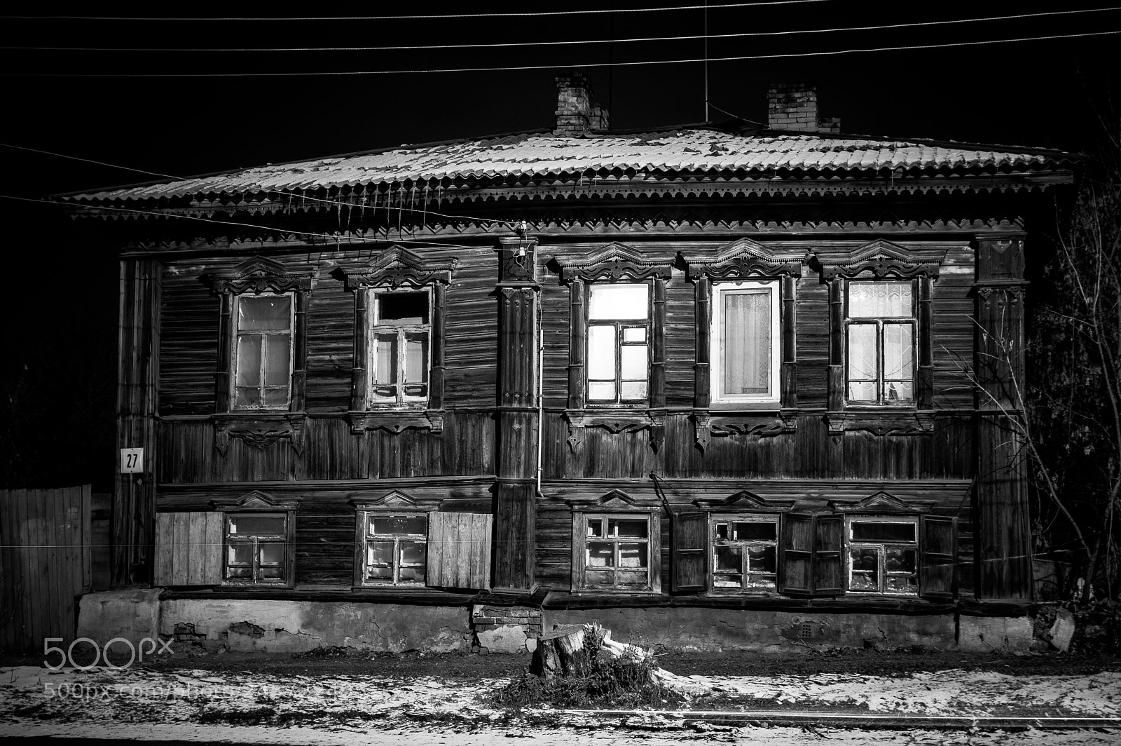 Pentax K-3 II sample photo. Old house in russia photography