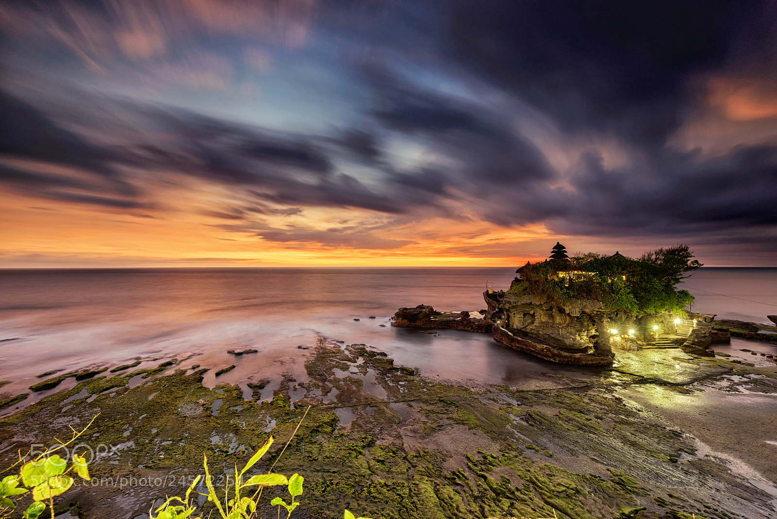 Nikon D610 sample photo. Dusk at tanah lot photography