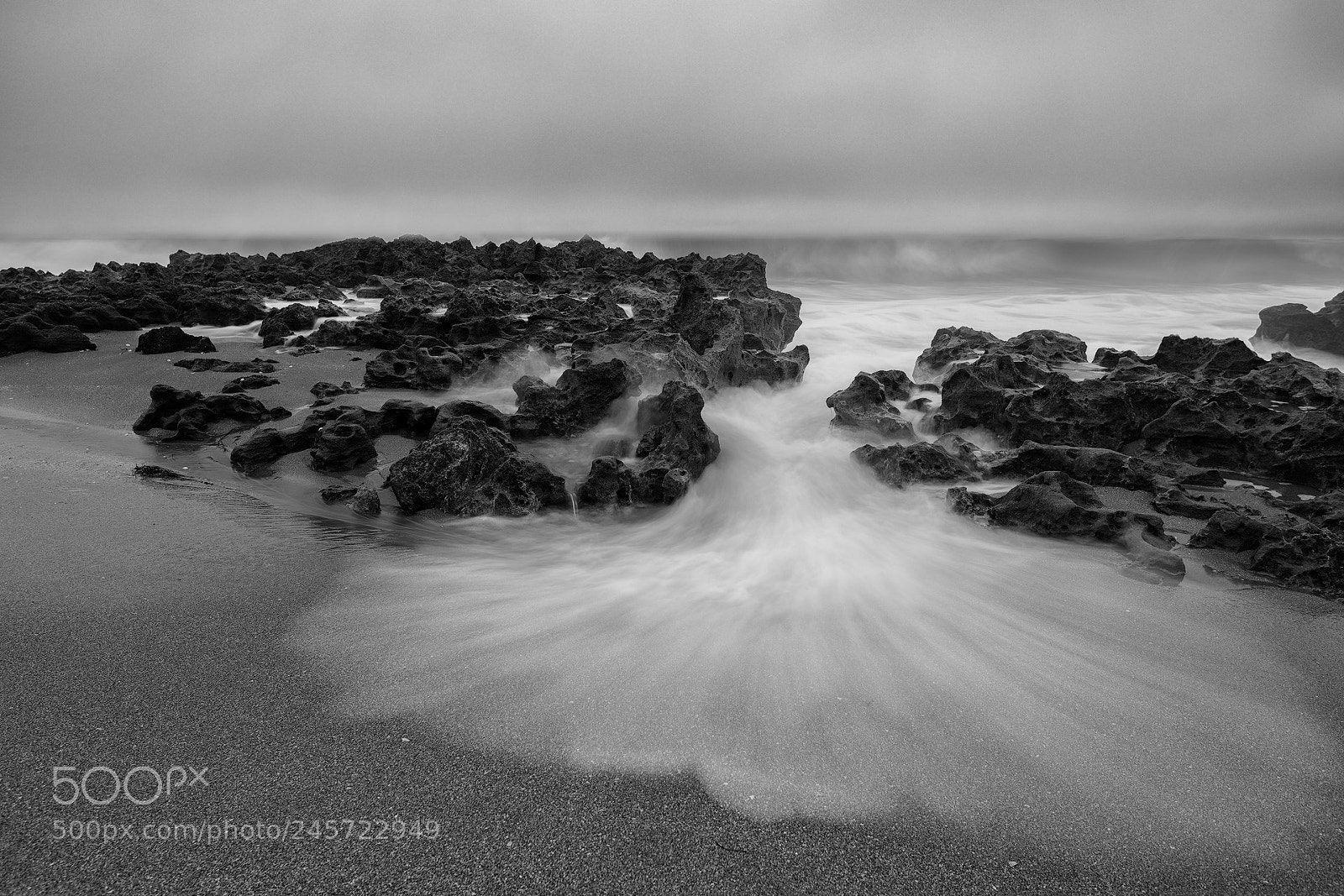 Nikon D850 sample photo. Wave on a foggy photography