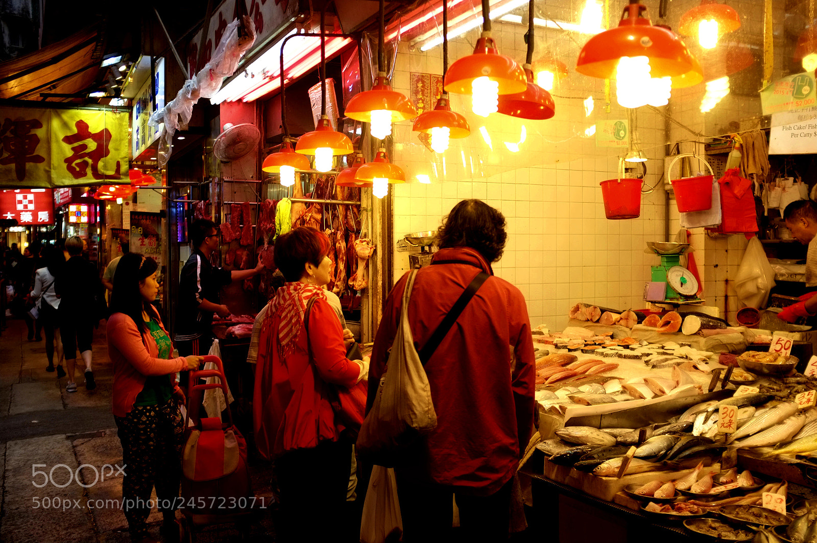 Fujifilm FinePix X100 sample photo. Wan chai street markets photography