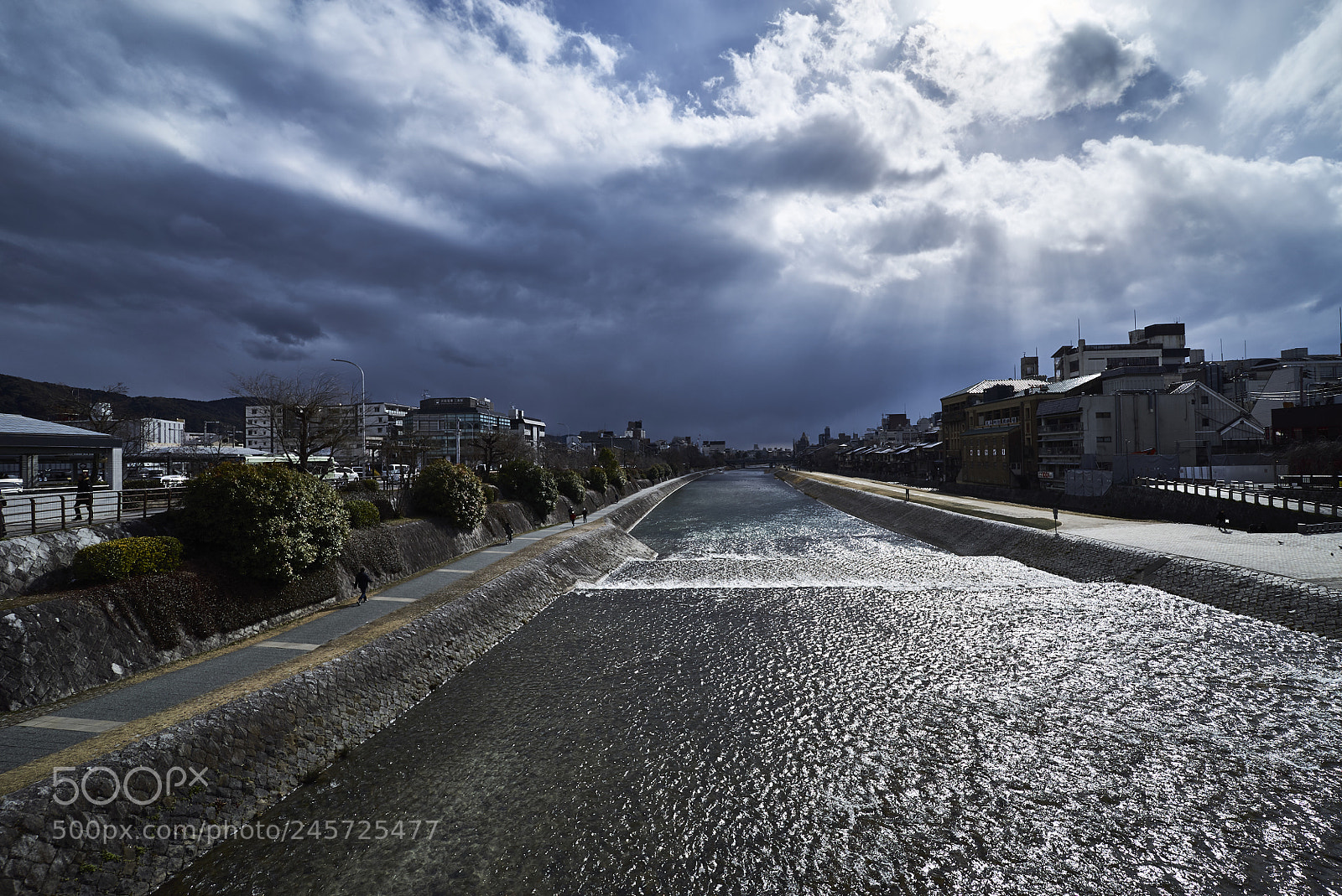 Sony a7S sample photo. Riverscape in kyoto photography