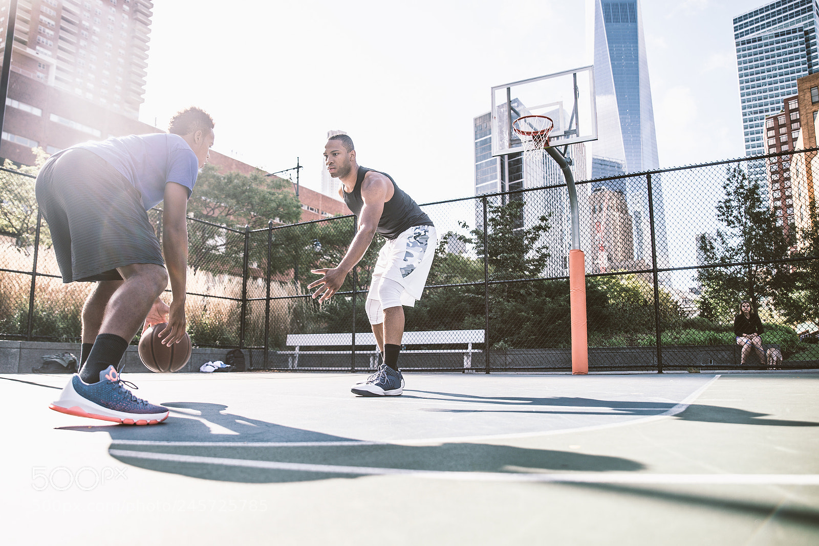 Nikon D610 sample photo. Basketball player playing outdoors photography