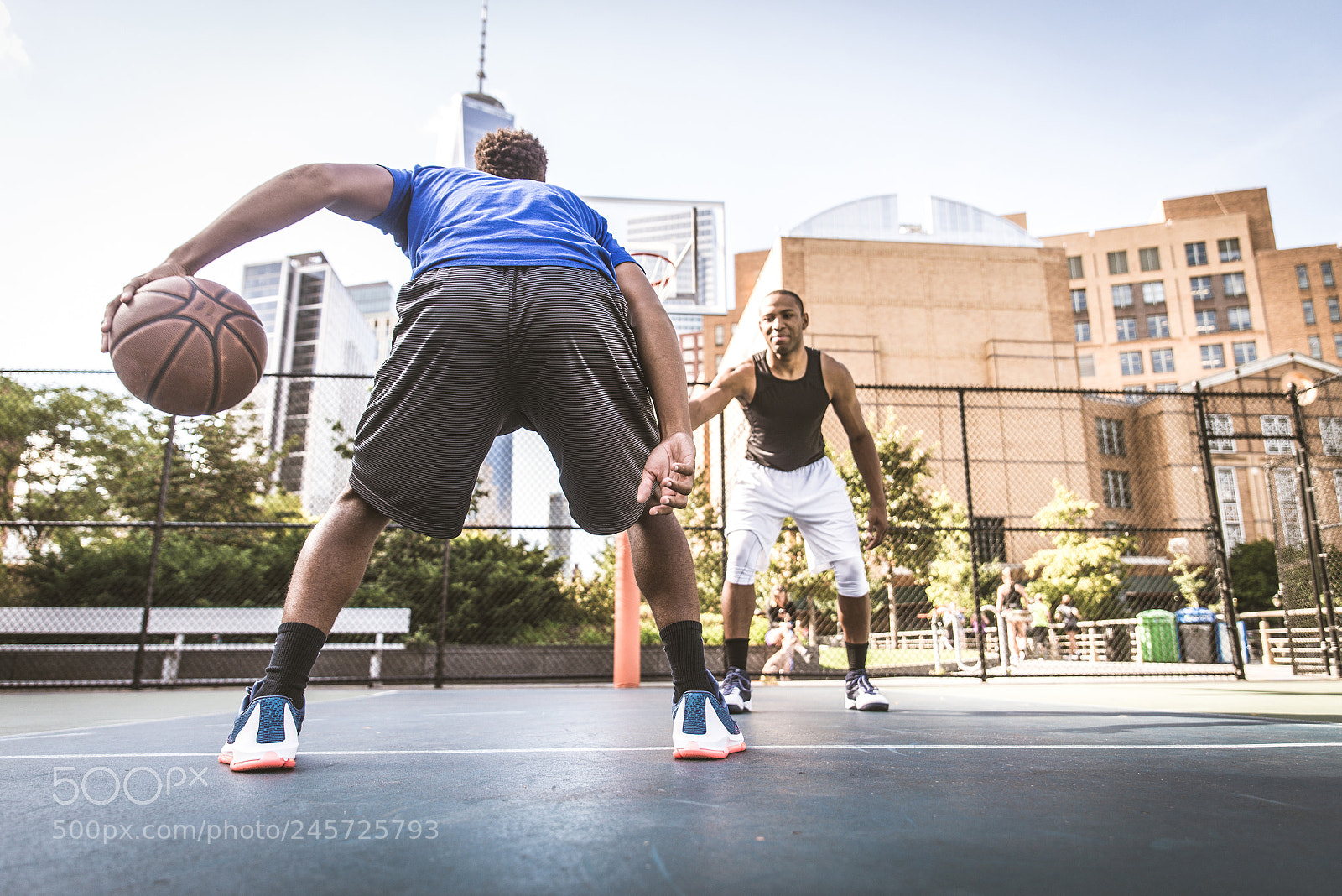 Nikon D610 sample photo. Basketball player playing outdoors photography