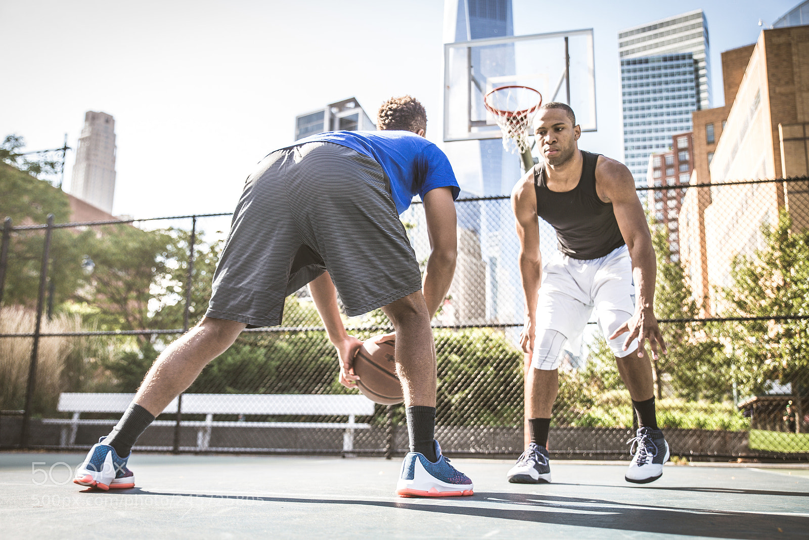 Nikon D610 sample photo. Basketball player playing outdoors photography