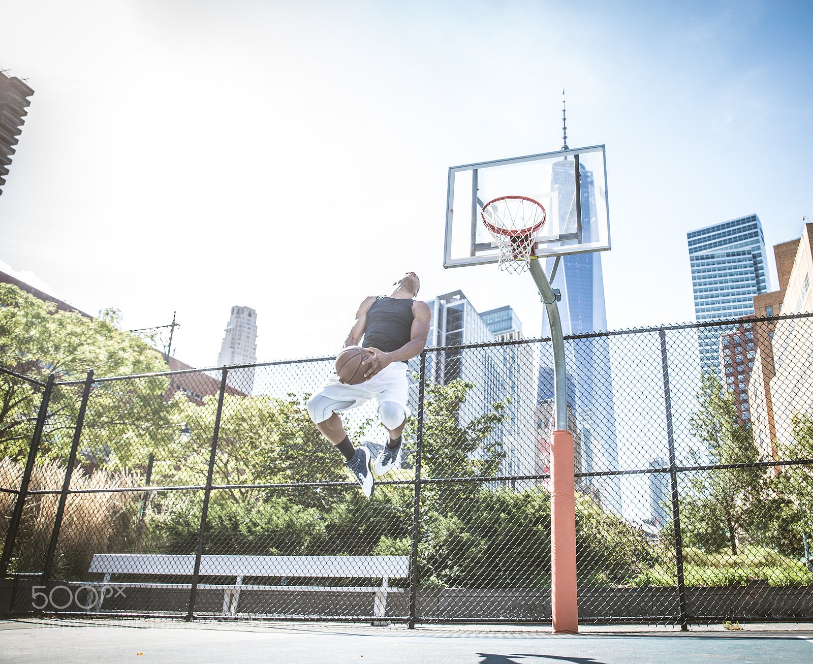 Nikon D610 sample photo. Basketball player playing outdoors photography