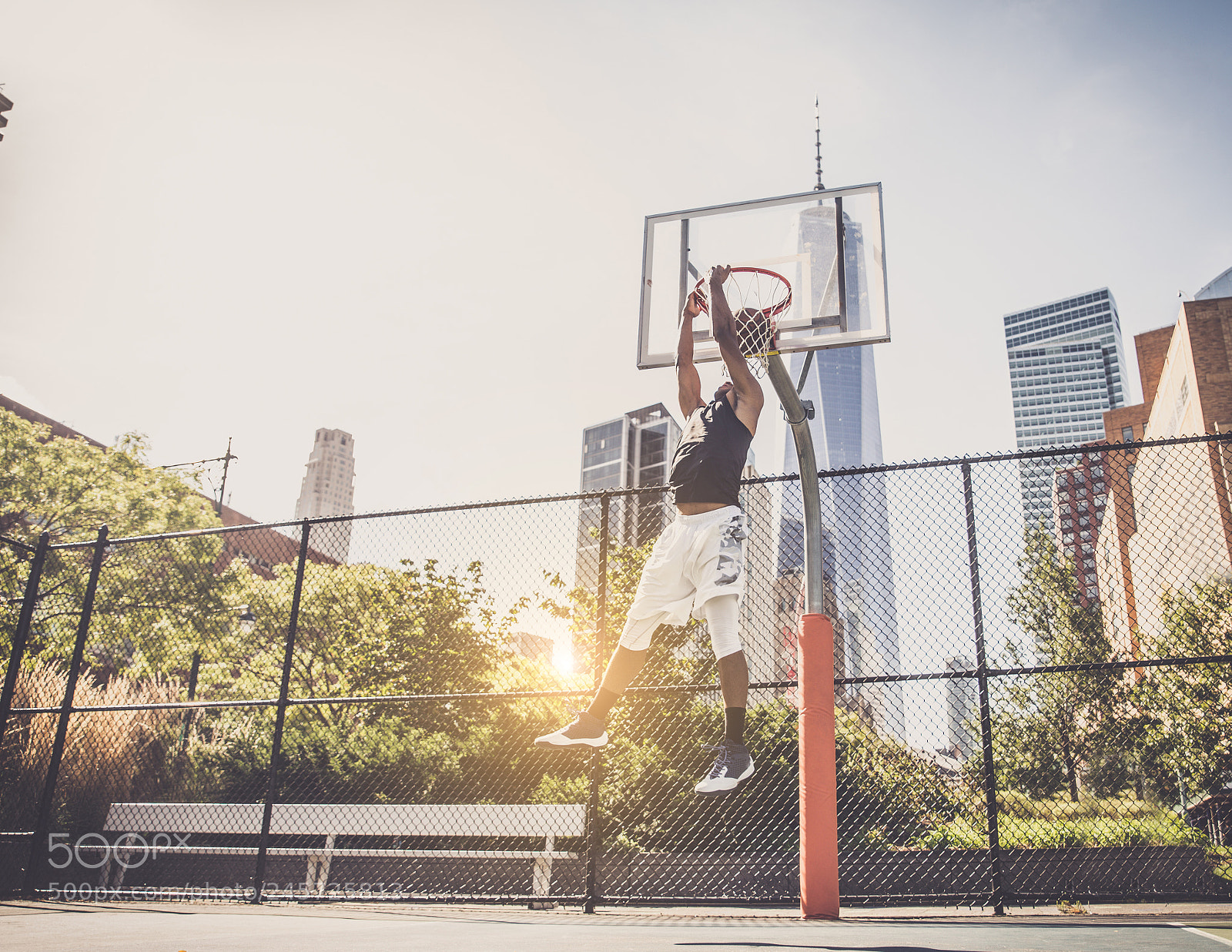 Nikon D610 sample photo. Basketball player playing outdoors photography