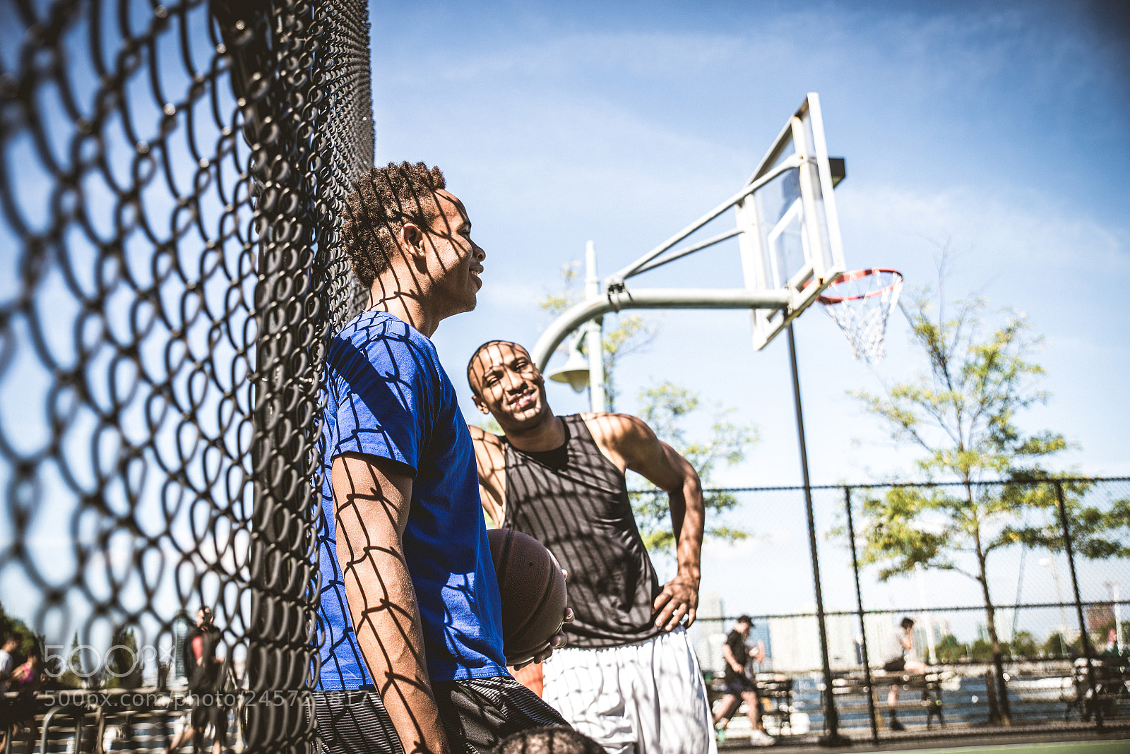Nikon D610 sample photo. Basketball player playing outdoors photography