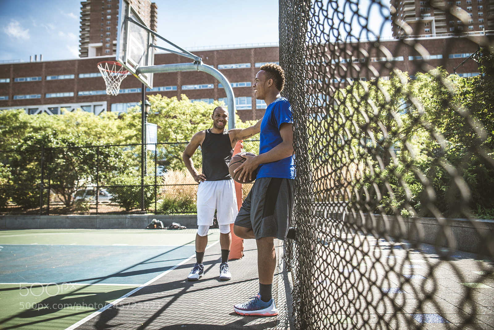 Nikon D610 sample photo. Basketball player playing outdoors photography