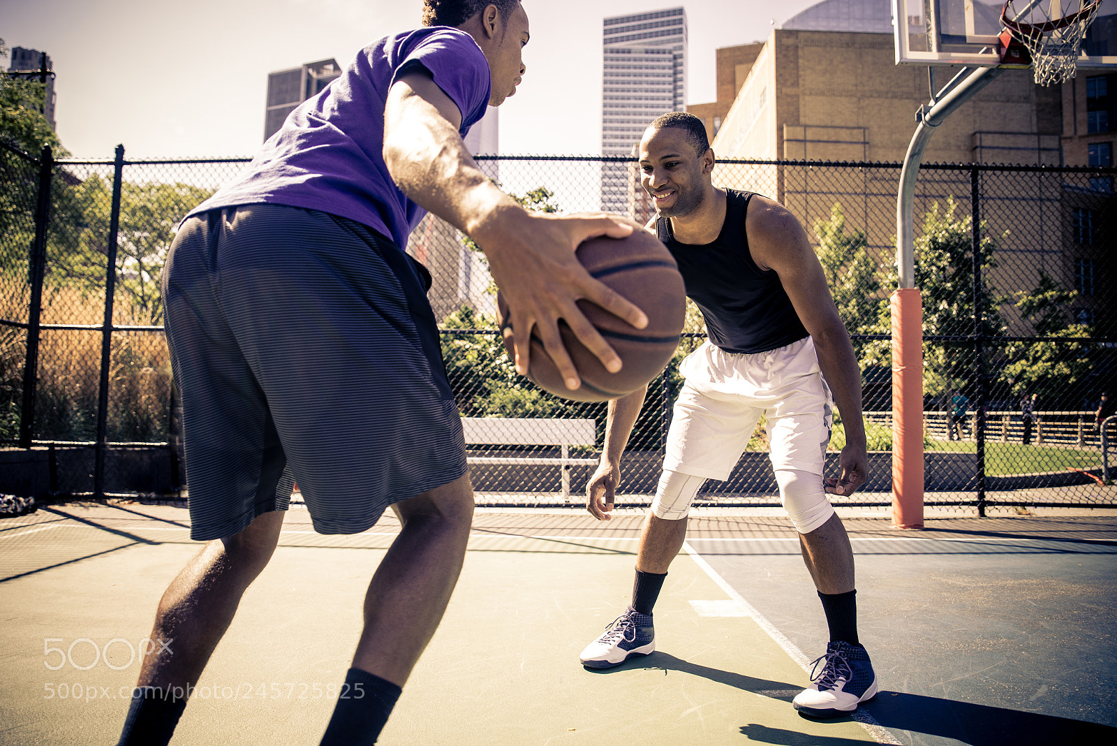 Nikon D610 sample photo. Basketball player playing outdoors photography