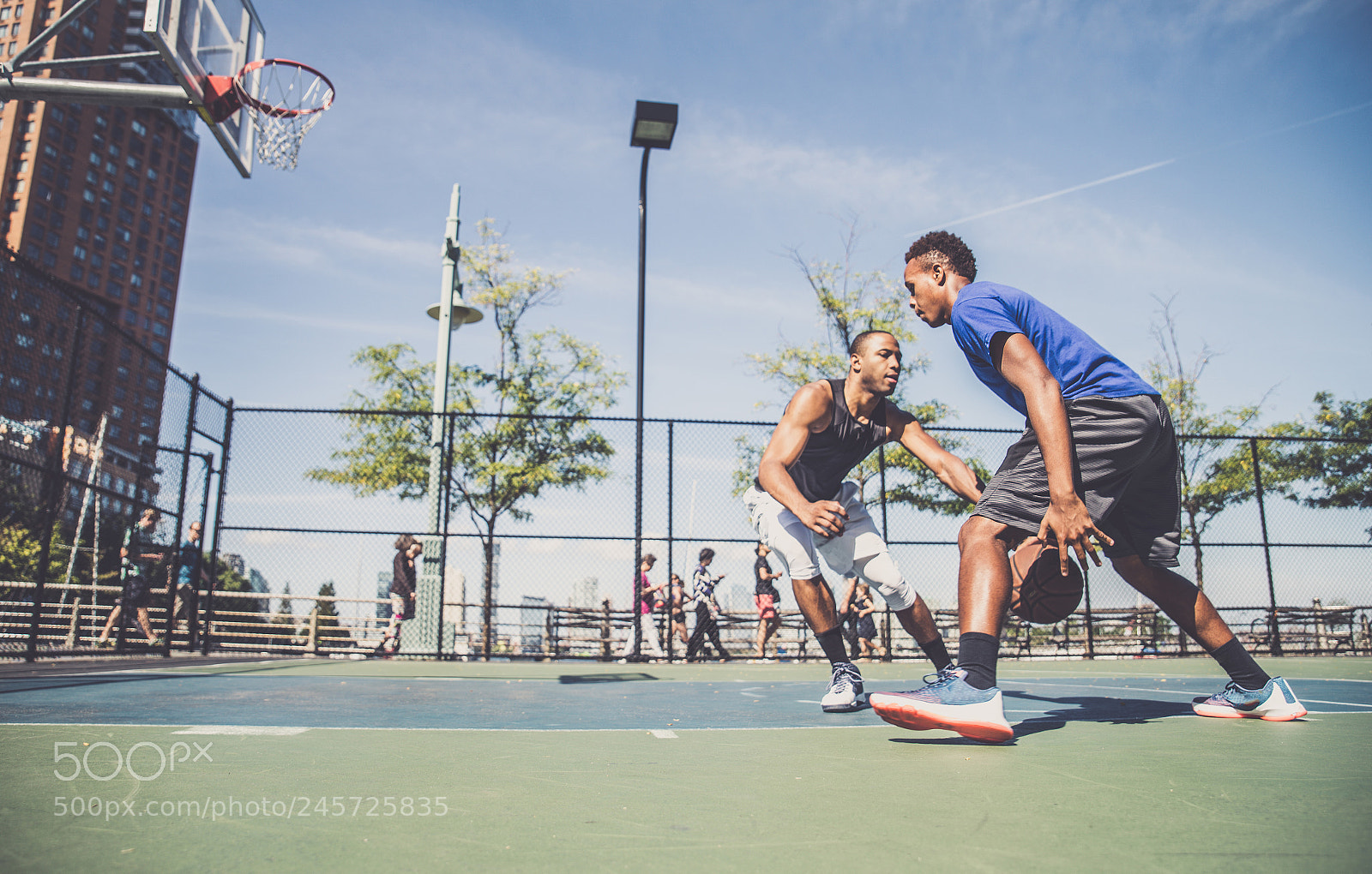 Nikon D610 sample photo. Basketball player playing outdoors photography