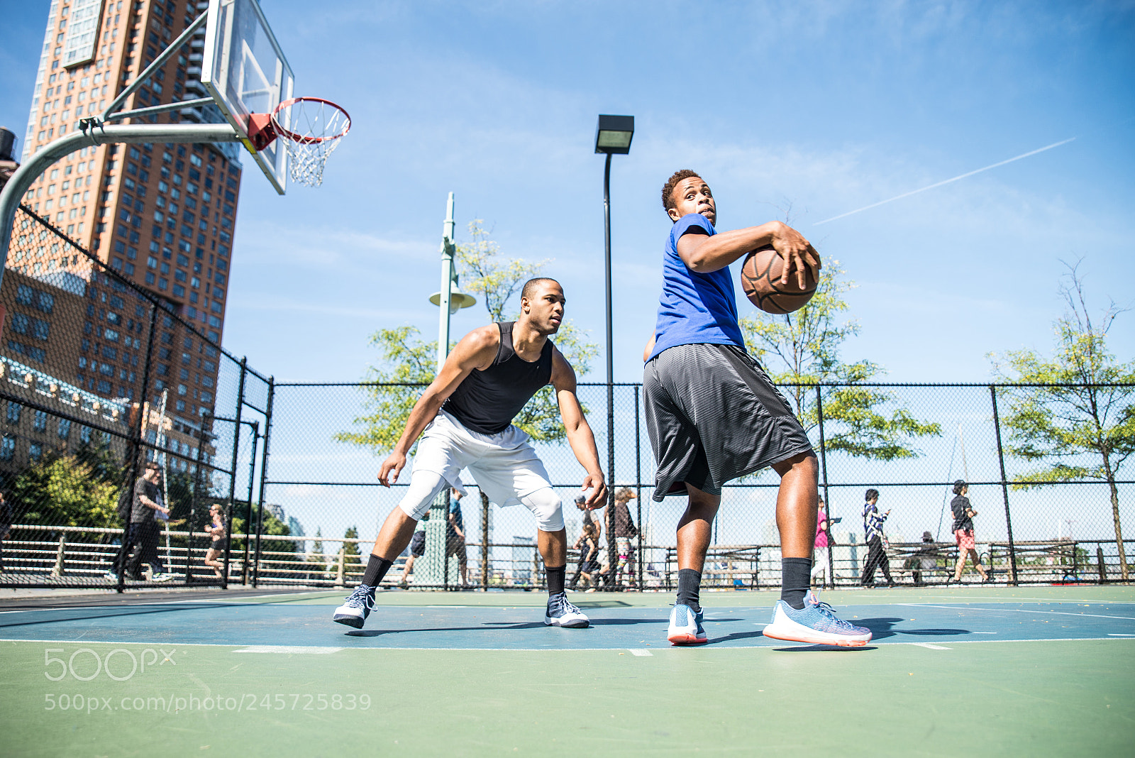 Nikon D610 sample photo. Basketball player playing outdoors photography