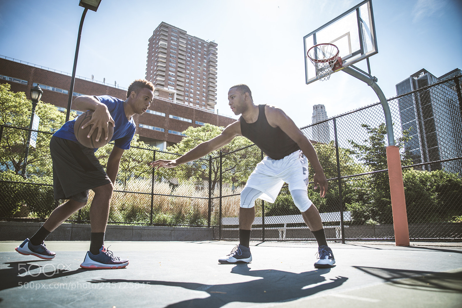 Nikon D610 sample photo. Basketball player playing outdoors photography