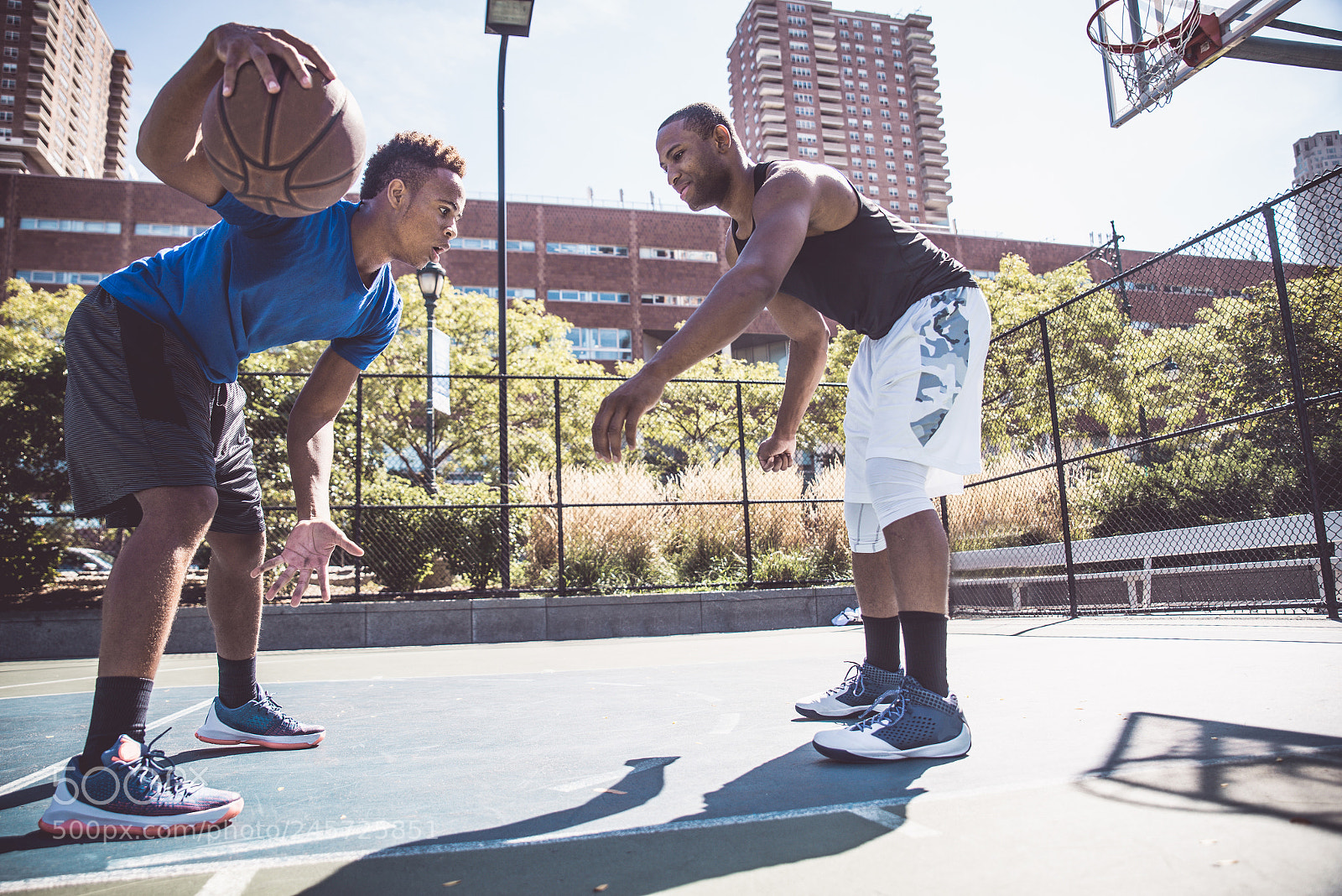 Nikon D610 sample photo. Basketball player playing outdoors photography