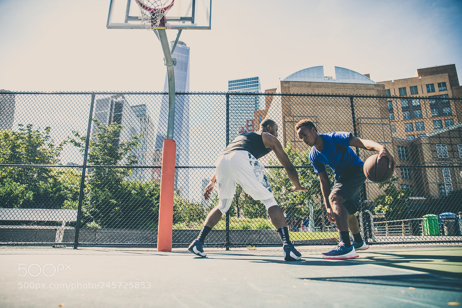 Nikon D610 sample photo. Basketball player playing outdoors photography